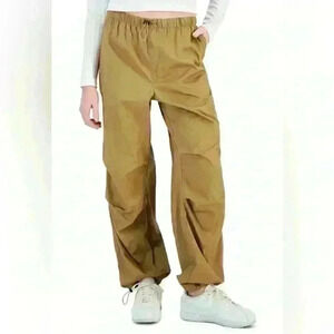 Love Fire Khaki Drawcord Parachute Pants Sz S